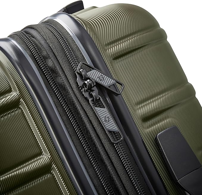 Samsonite Omni 2 Hardside Expandable Luggage with Spinner Wheels, 2-Piece Set (19/28), Vita Olive