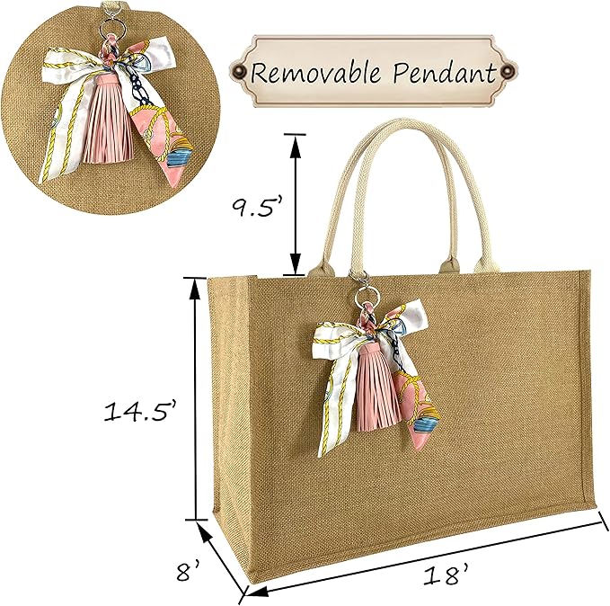 Hibala Woven Large Beach Bag Straw Beach Tote Handmade Weaving Shoulder Tassel Bag Handbag