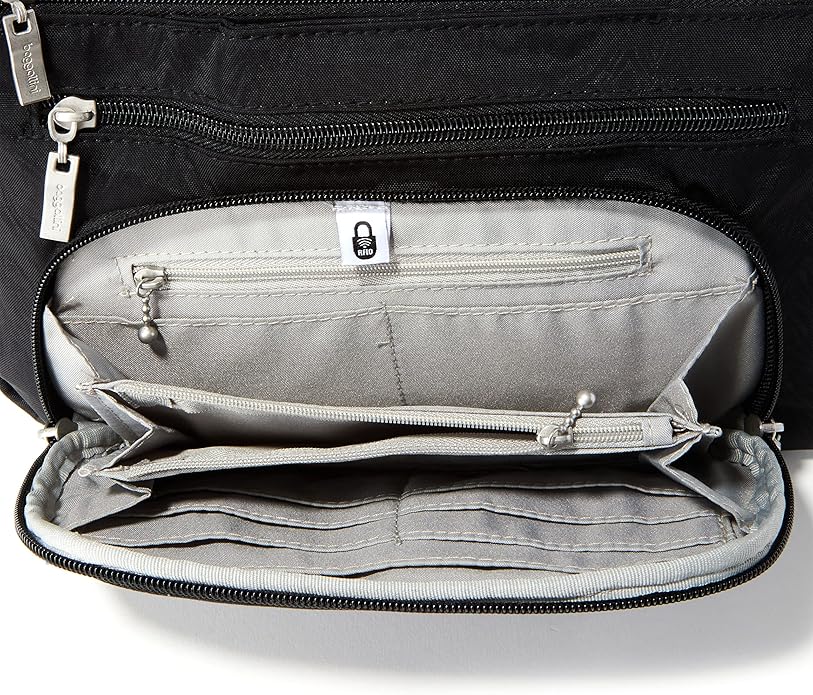 Baggallini Original Everyday 11x7.5 Crossbody Bags Rfid Protected Lightweight Nylon Zippered Travel Purse