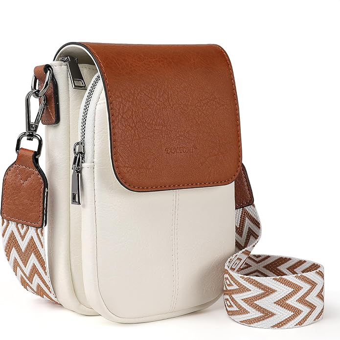 TANTOMI Small Crossbody Bags for Women, Small Purses with Card Slots Phone Purse Wide Adjustable Strap
