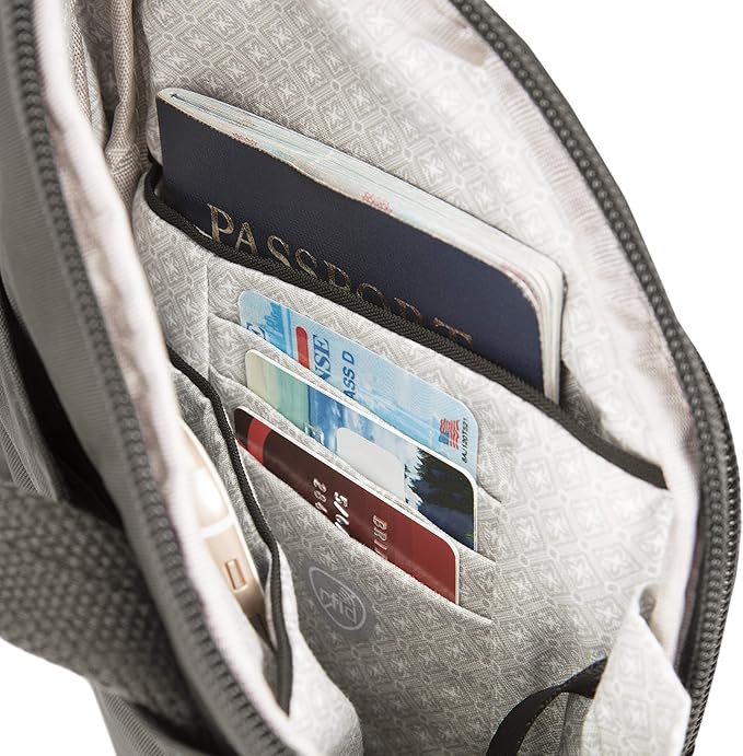 Travelon: Essentials - Anti-Theft - Compact Crossbody Bag - Smoke