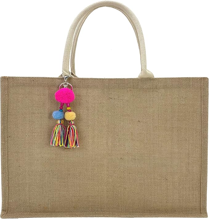 Hibala Woven Large Beach Bag Straw Beach Tote Handmade Weaving Shoulder Tassel Bag Handbag