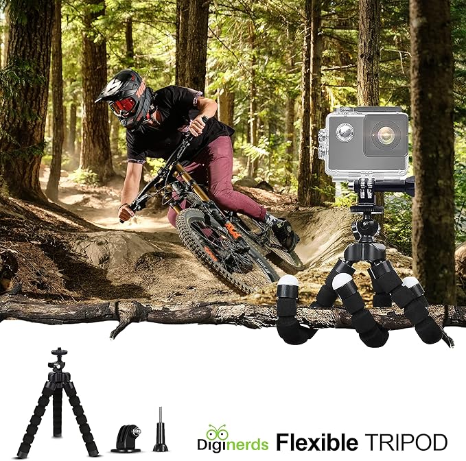 50-in-1 Action Camera Accessories Kit - Compatible with GoPro Hero 13 to 7, Max, Fusion, Insta360, DJI Osmo, AKASO & More