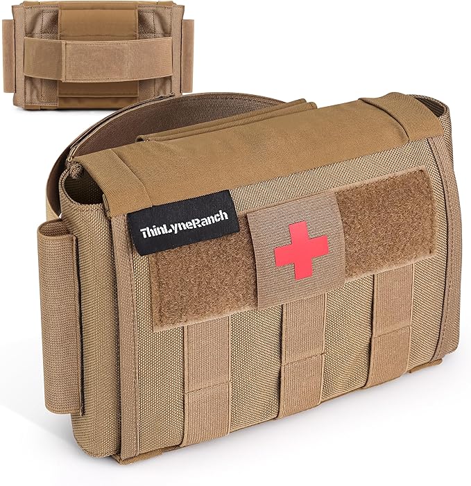 IFAK Pouch – MOLLE Medical Pouch for Tactical Use, Durable Trauma Supply Bag for Vehicle & Outdoor with Tourniquet Holder, Empty Bag, Compact & Easy Carry Design