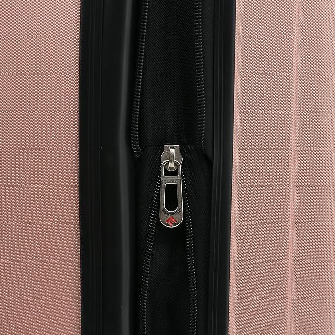 Travelers Club Midtown Hardside 4-Piece Luggage Travel Set, Rose Gold
