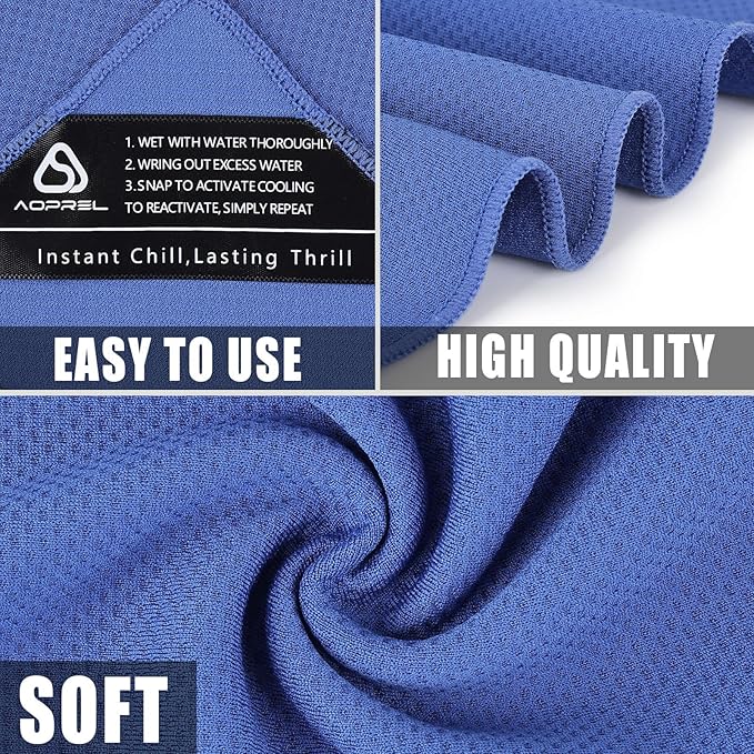Cooling Hoodie Towel Magnetic Lock Towels for Neck and Face UV Protection, Moisture-Wicking for Camping Gym and Yoga