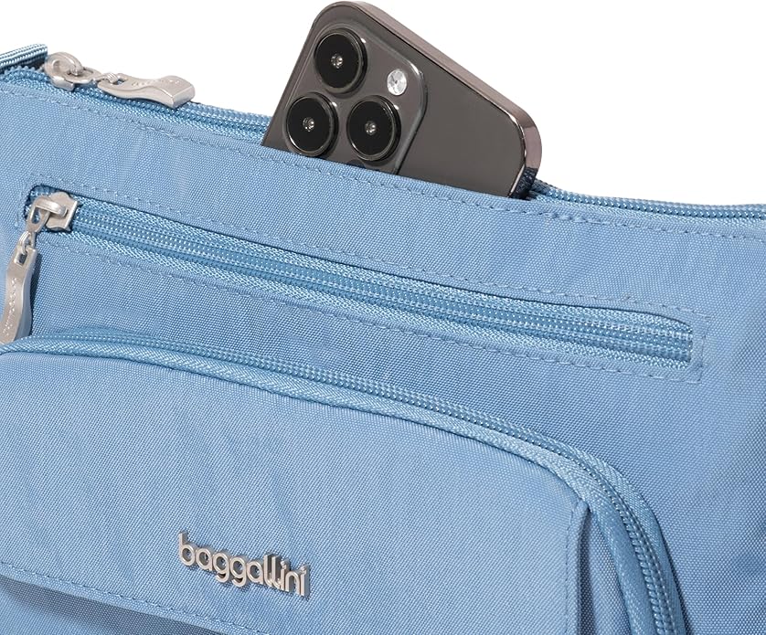 Baggallini Original Everyday 11x7.5 Crossbody Bags Rfid Protected Lightweight Nylon Zippered Travel Purse