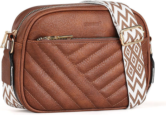 TANTOMI Small Crossbody Bags for Women, Small Purses with Card Slots Phone Purse Wide Adjustable Strap