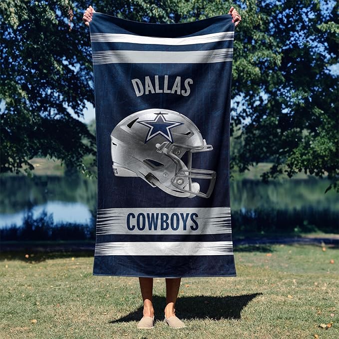 Northwest NFL Oversized Microfiber Beach Towel, 60 x 70 Inches – Quick Dry, Sand Resistant, Lightweight, Highly Absorbent, Shibori Design