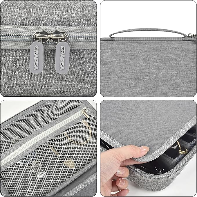 Travel Sunglass Organizer Case for Quay Polarized Sunglasses Men Women, Trendy Glasses Storage Box (Bag Only)