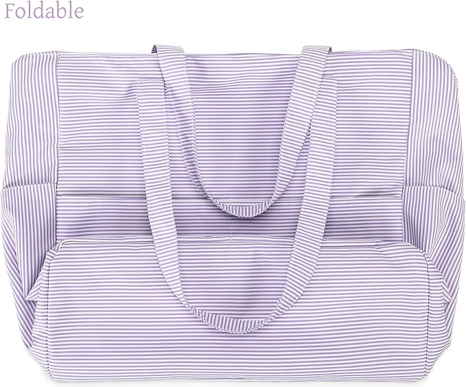 LEDAOU Large Beach Bag Women Waterproof Sandproof Zipper Beach Tote Pool Bag for Swim Gym Grocery Travel with Wet Pocket | Waterproof, Sandproof, Zipper, Pool, Gym, Grocery