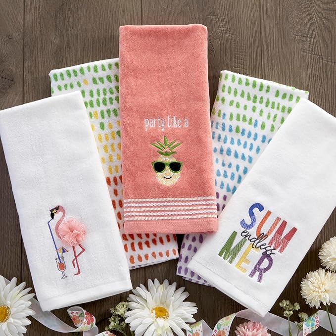 SKL Home Cool Flamingo Hand Towel Set