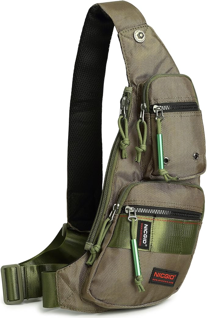 NICGID Sling Bag Chest Shoulder Backpack Crossbody Bags Casual Daypack for Men Women
