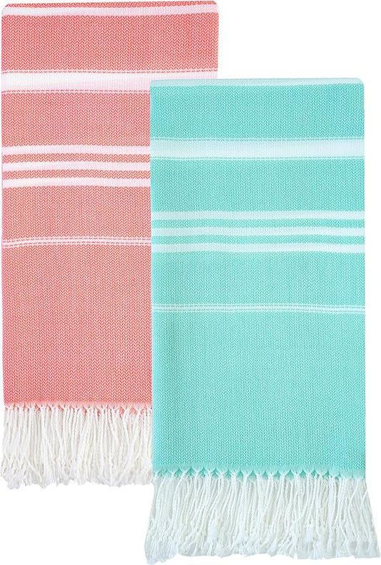 Antfuny 2 Packs Turkish Beach Towels Quick Dry Sand Free Oversized Bath Pool Swim Towel Extra Large XL Big Blanket Adult Travel Essentials Cruise Accessories Must Haves Clearance Vacation Stuff