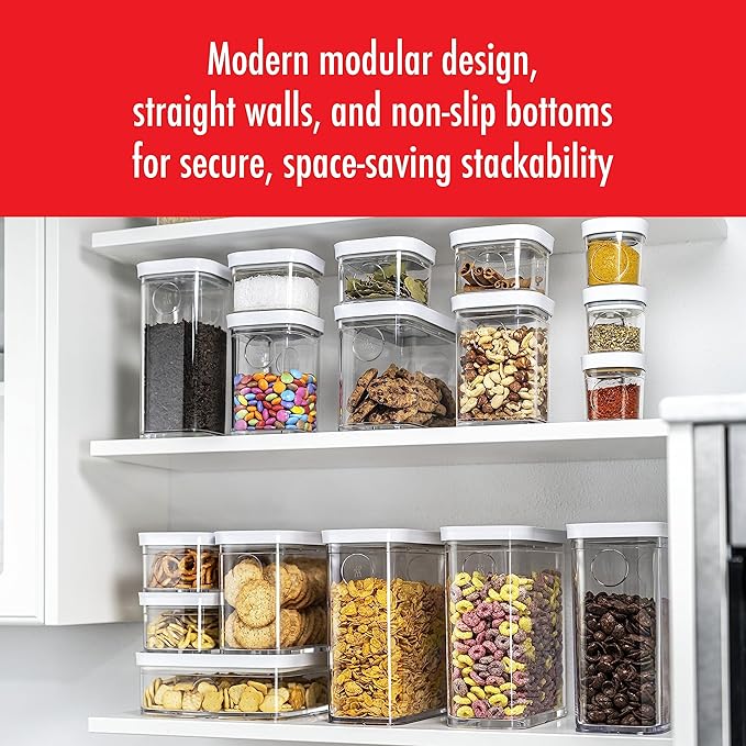 ZWILLING Fresh & Save Cube Box, Plastic, Airtight Dry Food Storage Container, Small Cube, S Container, .34-qt