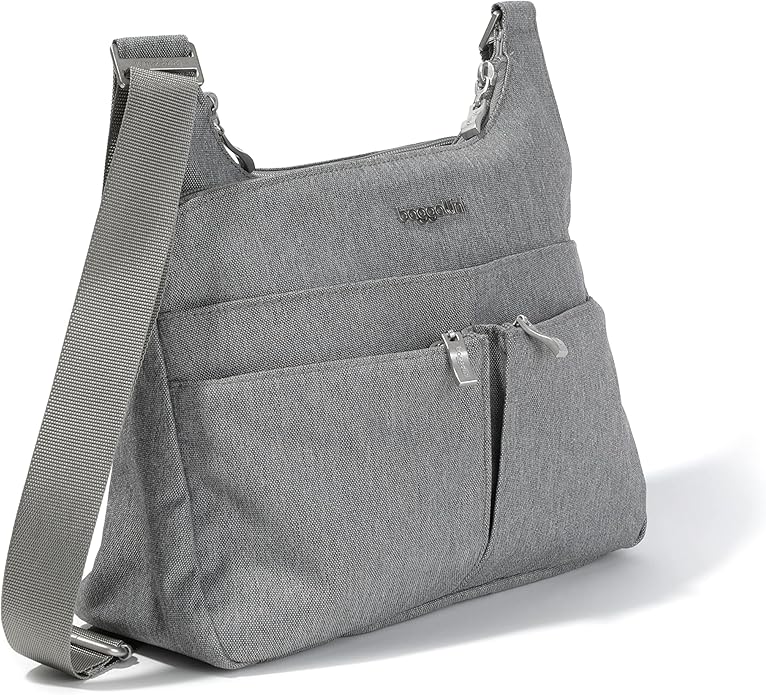 Baggallini Crossbody Travel Bag 11x8.5 Lightweight Water-resistant Nylon Handbag