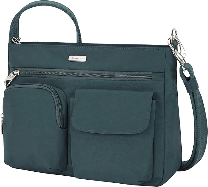 Travelon Anti-Theft Essentials Patch Pocket Crossbody Bag