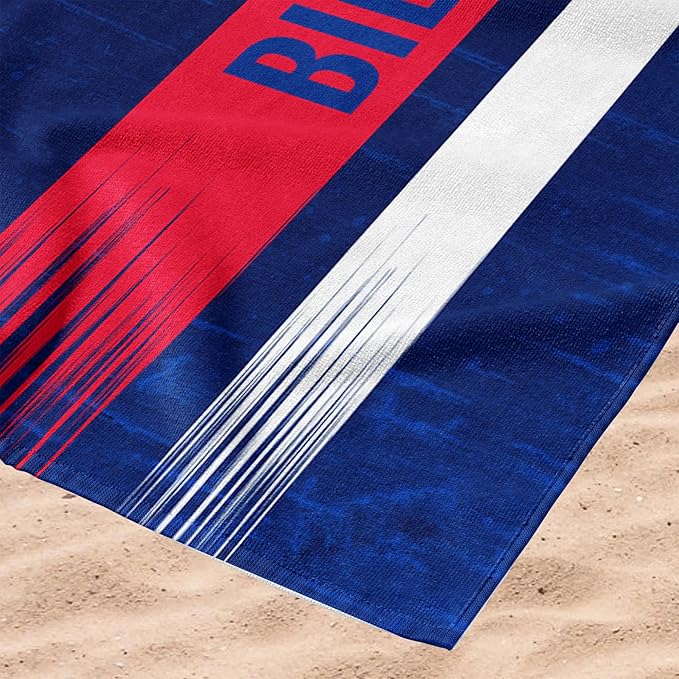 Northwest NFL Oversized Microfiber Beach Towel, 60 x 70 Inches – Quick Dry, Sand Resistant, Lightweight, Highly Absorbent, Shibori Design