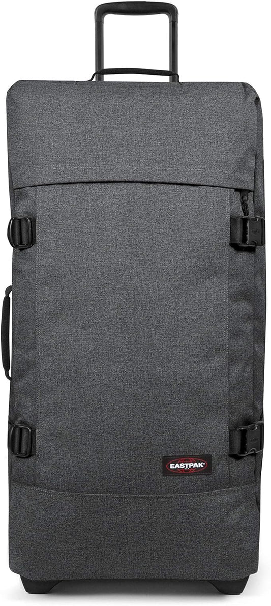 Eastpak Tranverz L – 121L Large Wheeled Luggage with Dual Compartments, TSA Lock, Compression Straps & Smooth-Wheeling System, Black Denim