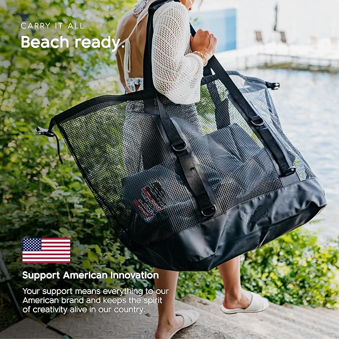 MISSION Boat Gear CASSI Heavy-Duty Outdoor Tote and Waterproof Marine-Grade Mesh Boat Bags