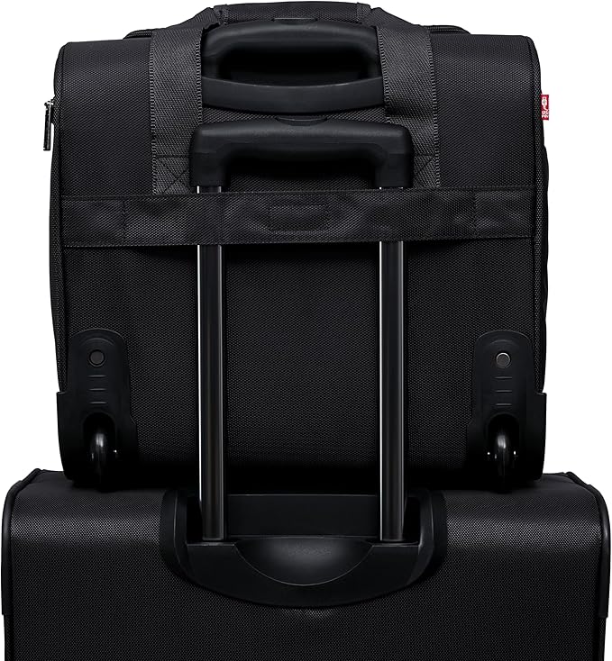 TPRC 15" Smart Underseat Carry-On Luggage with USB Charging Port, Black