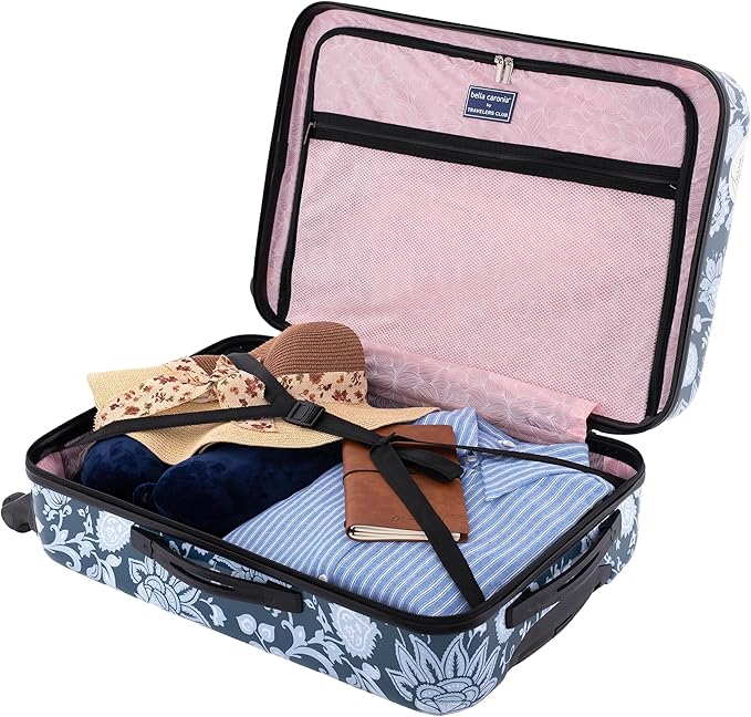 Bella Caronia 3 Piece or 20" Carry-On Voguish Luggage Set, Royal Pattern, 20" Carry-On