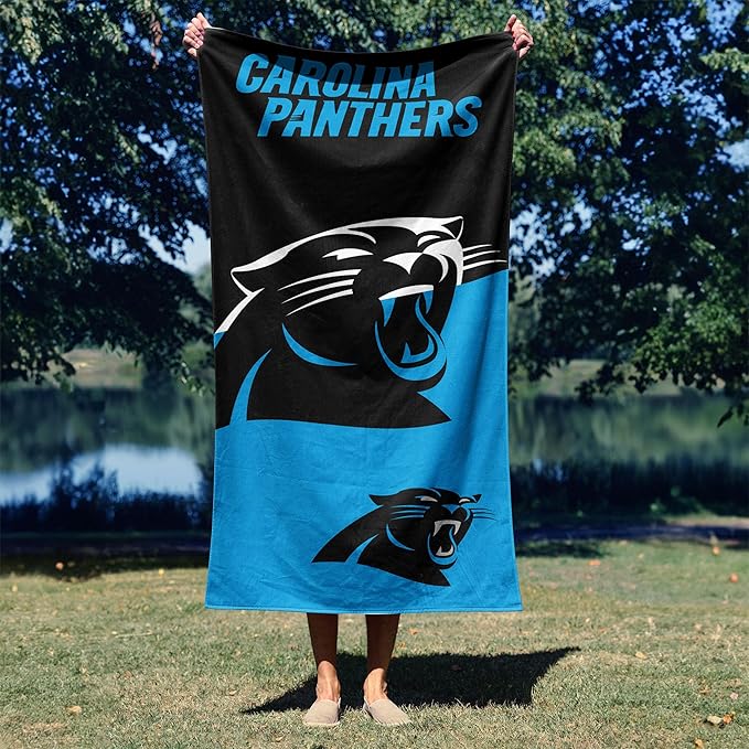 Northwest NFL Oversized Microfiber Beach Towel, 60 x 70 Inches – Quick Dry, Sand Resistant, Lightweight, Highly Absorbent, Shibori Design