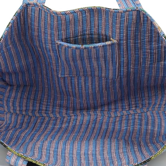 Marubhumi Women Lightweight Travel Bag Purse Cotton Shoulder Tote Bag For Shopping Grocery & Beach Bag