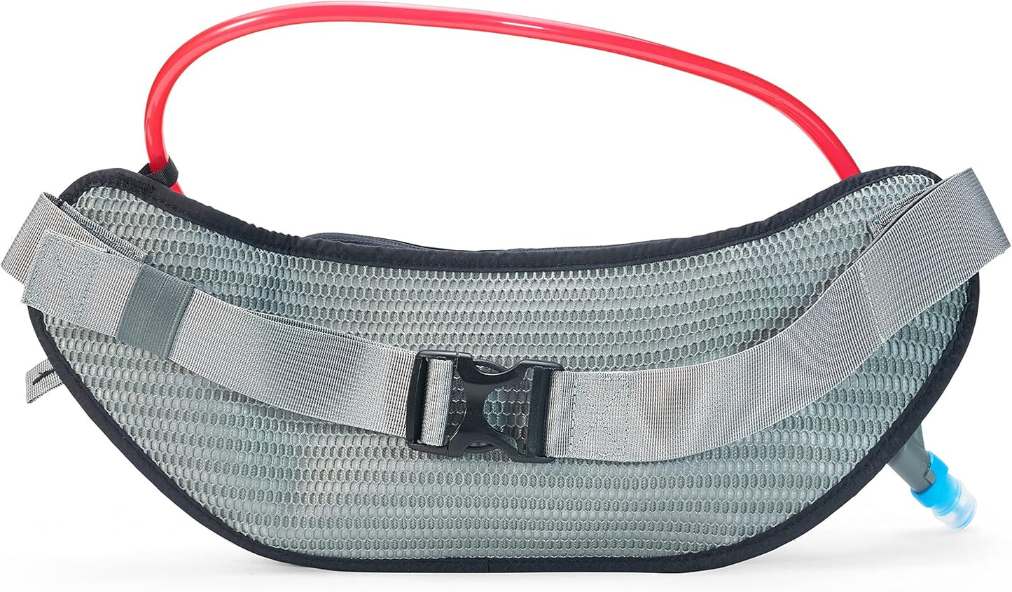 USWE Zulo Hydration Hip Pack - with Organizer and Side Pockets, Bounce Free Hip Belt (2L, Black)