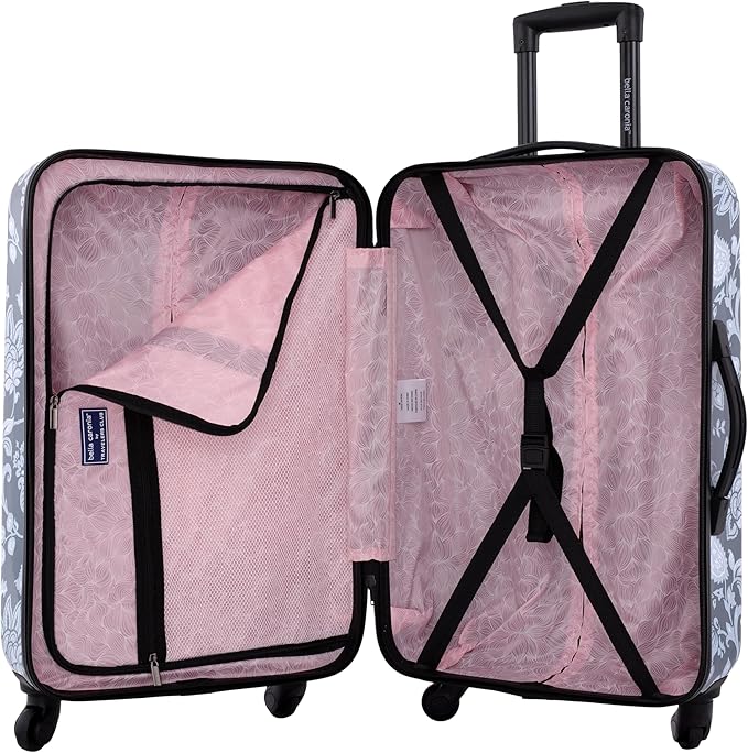 Bella Caronia 3 Piece or 20" Carry-On Set Voguish Luggage Set, Royal Pattern, 3 Piece Set