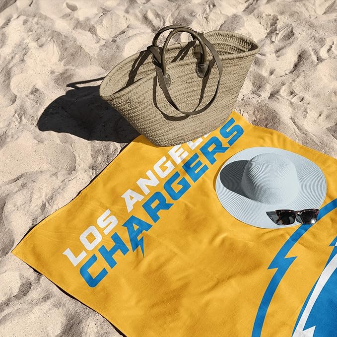 Northwest NFL Oversized Microfiber Beach Towel, 60 x 70 Inches – Quick Dry, Sand Resistant, Lightweight, Highly Absorbent, Shibori Design