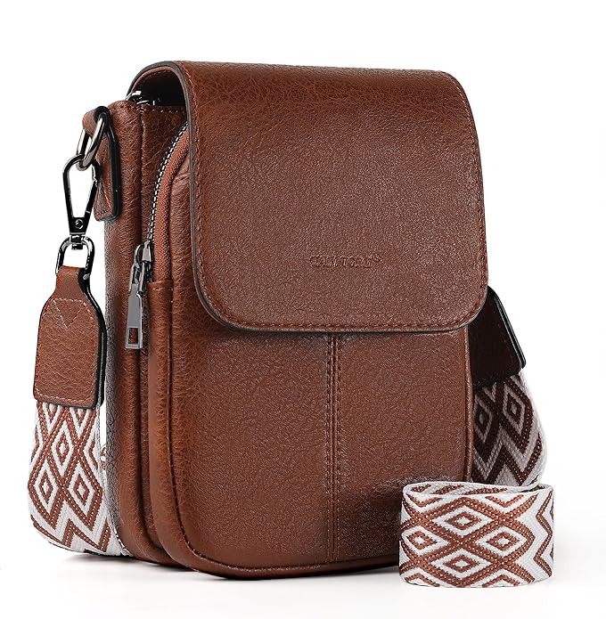 TANTOMI Small Crossbody Bags for Women, Small Purses with Card Slots Phone Purse Wide Adjustable Strap