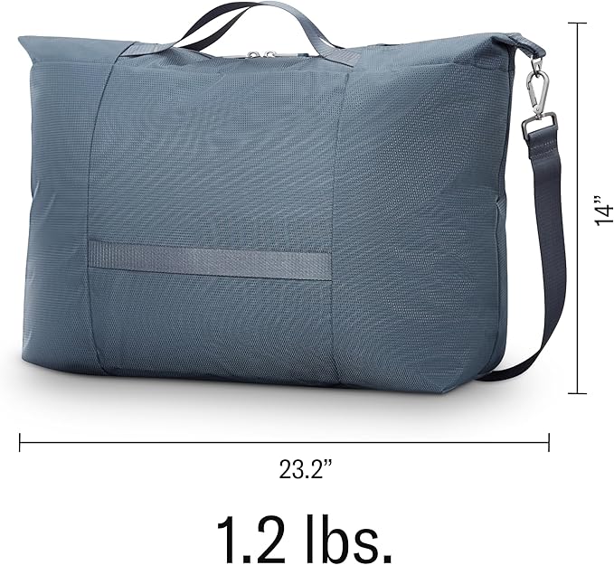 Samsonite UpLIFT 23" Lightweight Foldable Weekender Duffle Bag - Polyester Soft Duffle for Ultra Lightweight Travel - Elemental Blue