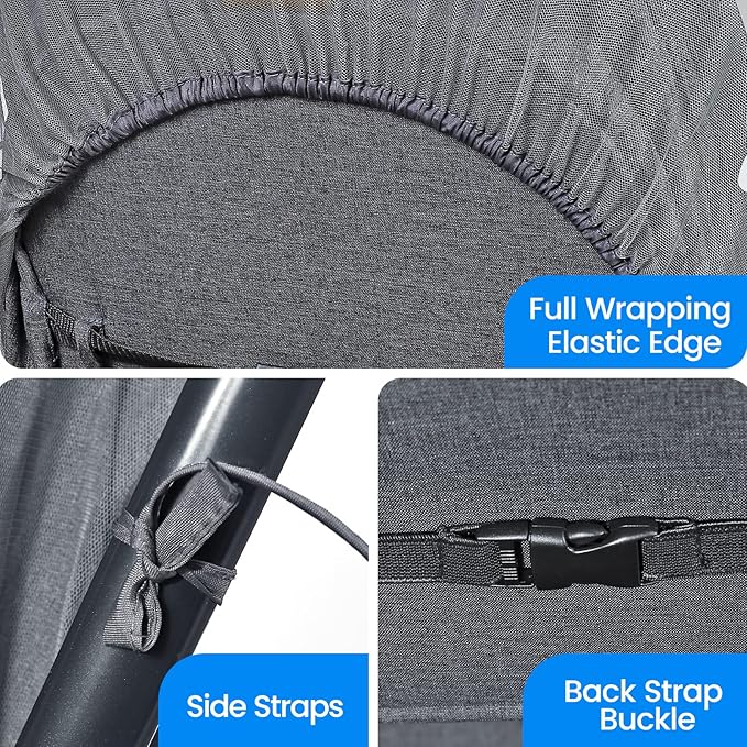 Orzbow Mosquito Net for Stroller | Universal Baby Bug Net for Strollers, Car Seats, Bassinets, Cradles, Mini Cribs, Breathable & Foldable Mosquito Cover with Travel Bag, Baby Summer Essentials, Grey