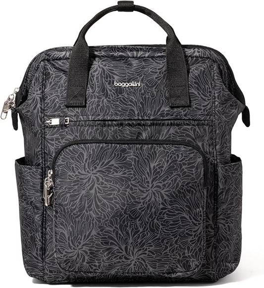 Baggallini Securtex Anti-Theft Windsor Backpack for Travel, Work & College, RFID & Locking Zipper, Up to 16" Laptop
