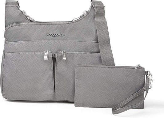 Baggallini Crossbody Travel Bag 11x8.5 Lightweight Water-resistant Nylon Handbag