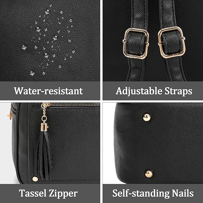 Montana West Medium Backpack Purse for Women Anti Theft Backpack with Secured Zipper & Tassel