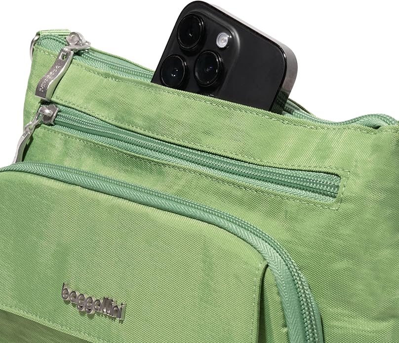 Baggallini Original Everyday 11x7.5 Crossbody Bags Rfid Protected Lightweight Nylon Zippered Travel Purse