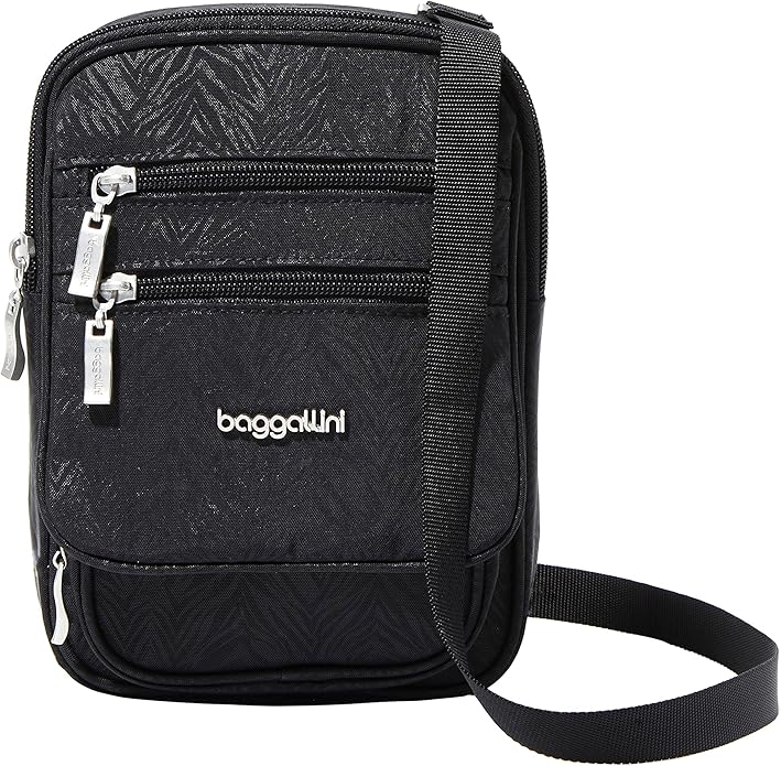 Baggallini Journey Crossbody Bags for Women 9x6 Small Lightweight Travel Handbag W/RFID