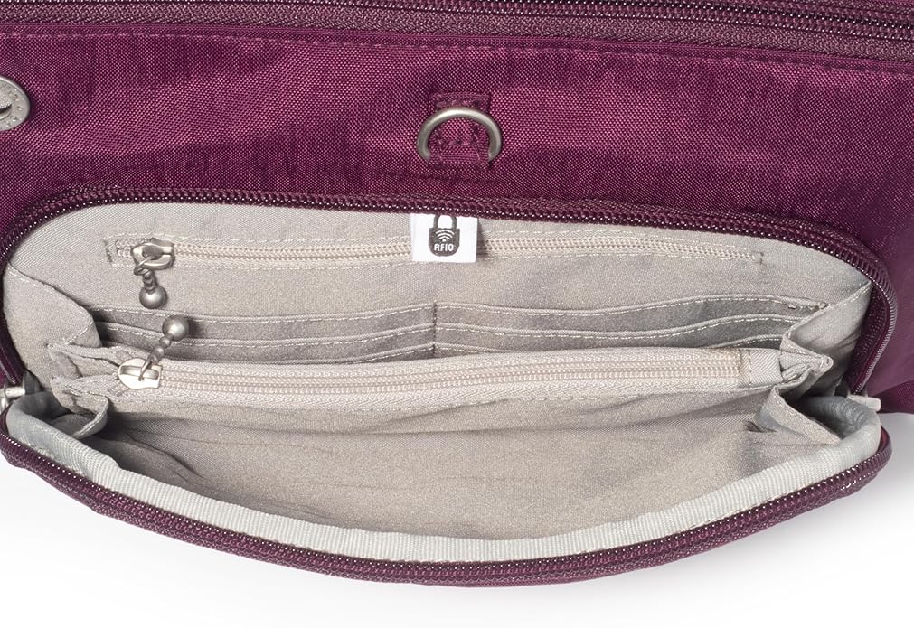 Baggallini womens Securtex Anti-theft Memento Crossbody Bag