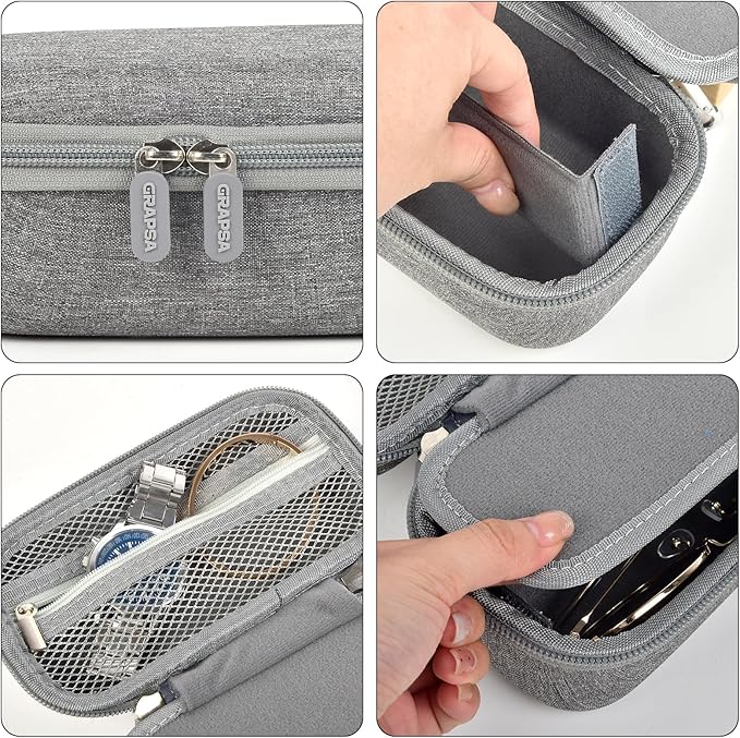 Travel Sunglass Organizer Case for Quay Polarized Sunglasses Men Women, Trendy Glasses Storage Box (Bag Only)