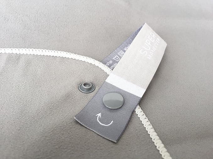 Super Towel for Sports, Travel & Beach — Lightweight, Compact, Absorbent, Quick-Dry, Soft Microfiber Suede — Great for yoga, pool, gym, bath, outdoors, anywhere! (Gray+White, M (40x20"))
