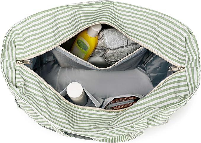 LEDAOU Large Beach Bag Women Waterproof Sandproof Zipper Beach Tote Pool Bag for Swim Gym Grocery Travel with Wet Pocket | Waterproof, Sandproof, Zipper, Pool, Gym, Grocery