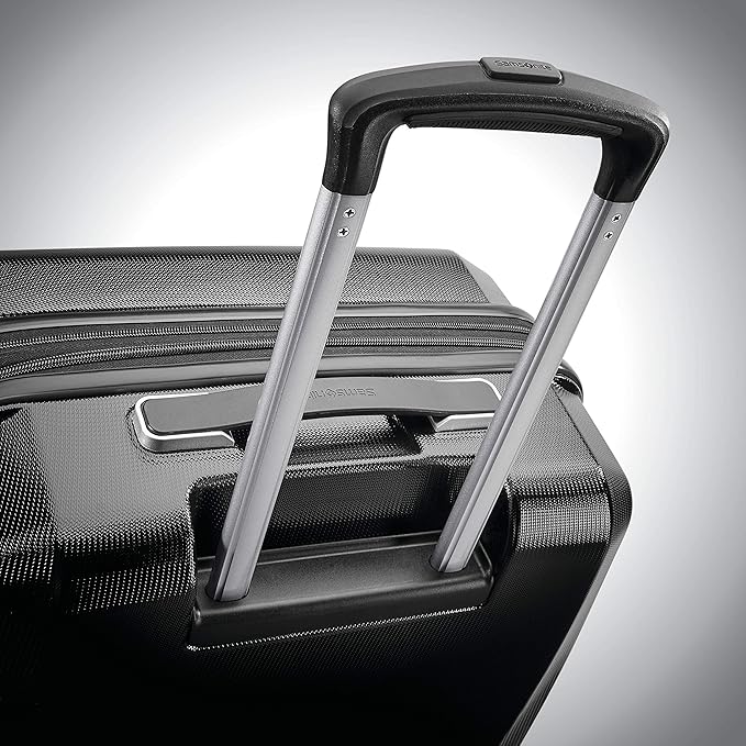 Samsonite Winfield 3 DLX Hardside Expandable Luggage with Spinners, Black, 3-Piece Set (20/25/28)