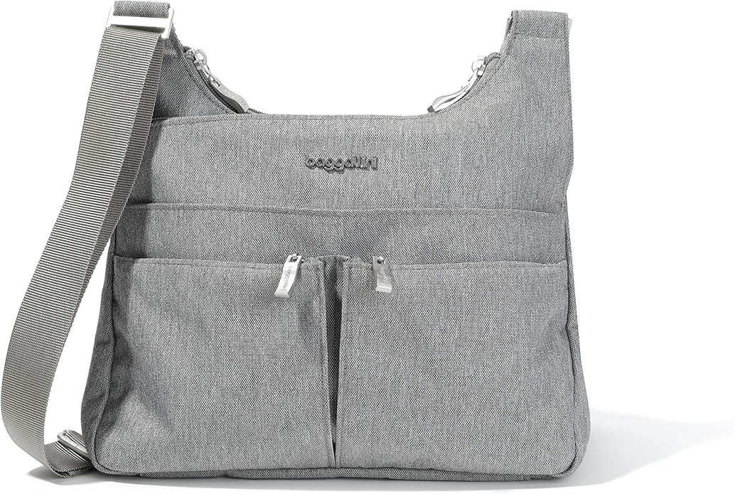Baggallini Crossbody Travel Bag 11x8.5 Lightweight Water-resistant Nylon Handbag