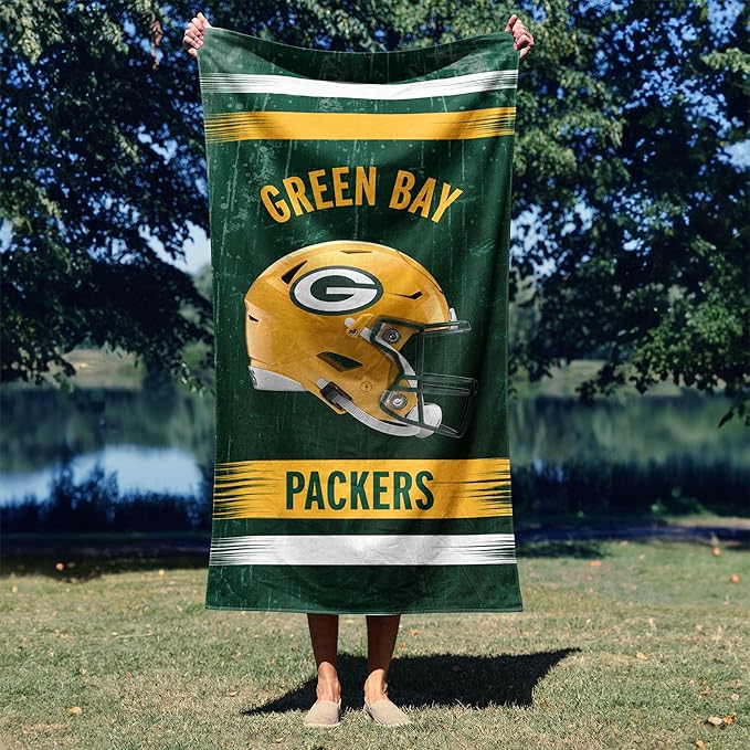 Northwest NFL Oversized Microfiber Beach Towel, 60 x 70 Inches – Quick Dry, Sand Resistant, Lightweight, Highly Absorbent, Shibori Design