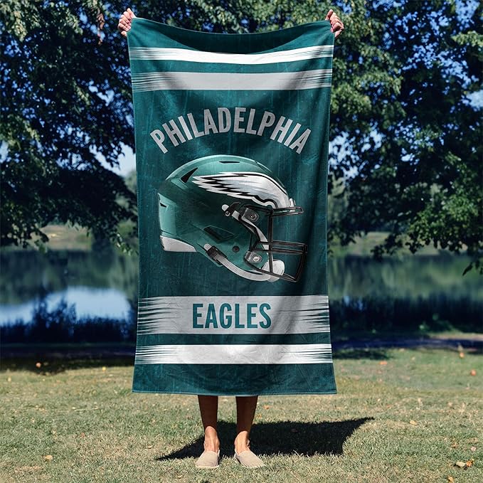 Northwest NFL Oversized Microfiber Beach Towel, 60 x 70 Inches – Quick Dry, Sand Resistant, Lightweight, Highly Absorbent, Shibori Design