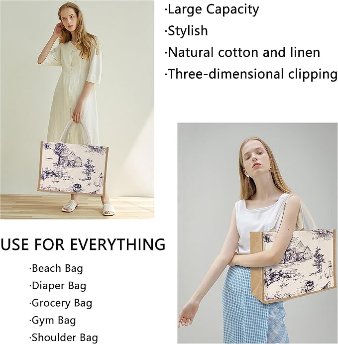 Hibala Woven Large Beach Bag Straw Beach Tote Handmade Weaving Shoulder Tassel Bag Handbag