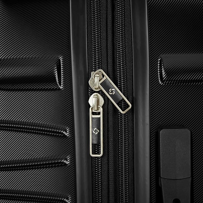 Samsonite Evolve SE Hardside Expandable Luggage with Double Spinner Wheels, Bass Black, Carry-on