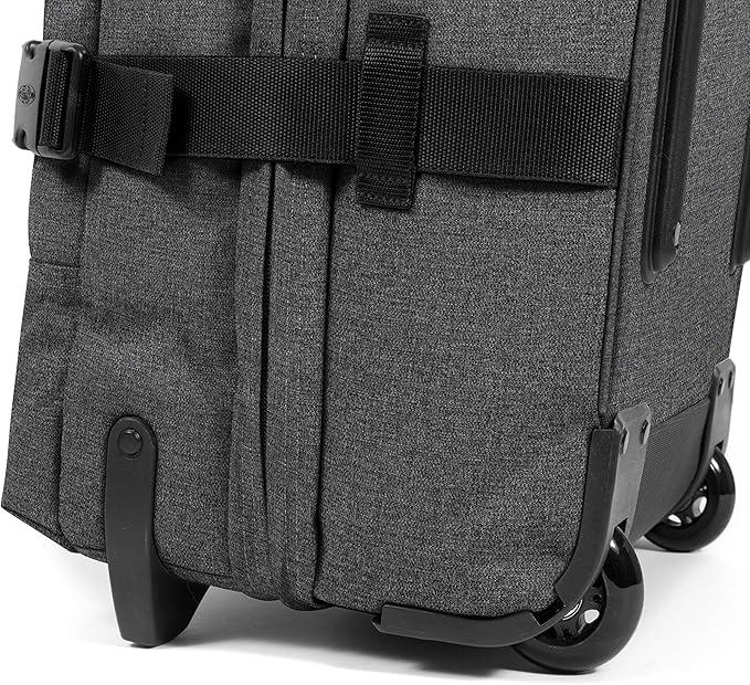 Eastpak Tranverz L – 121L Large Wheeled Luggage with Dual Compartments, TSA Lock, Compression Straps & Smooth-Wheeling System, Black Denim